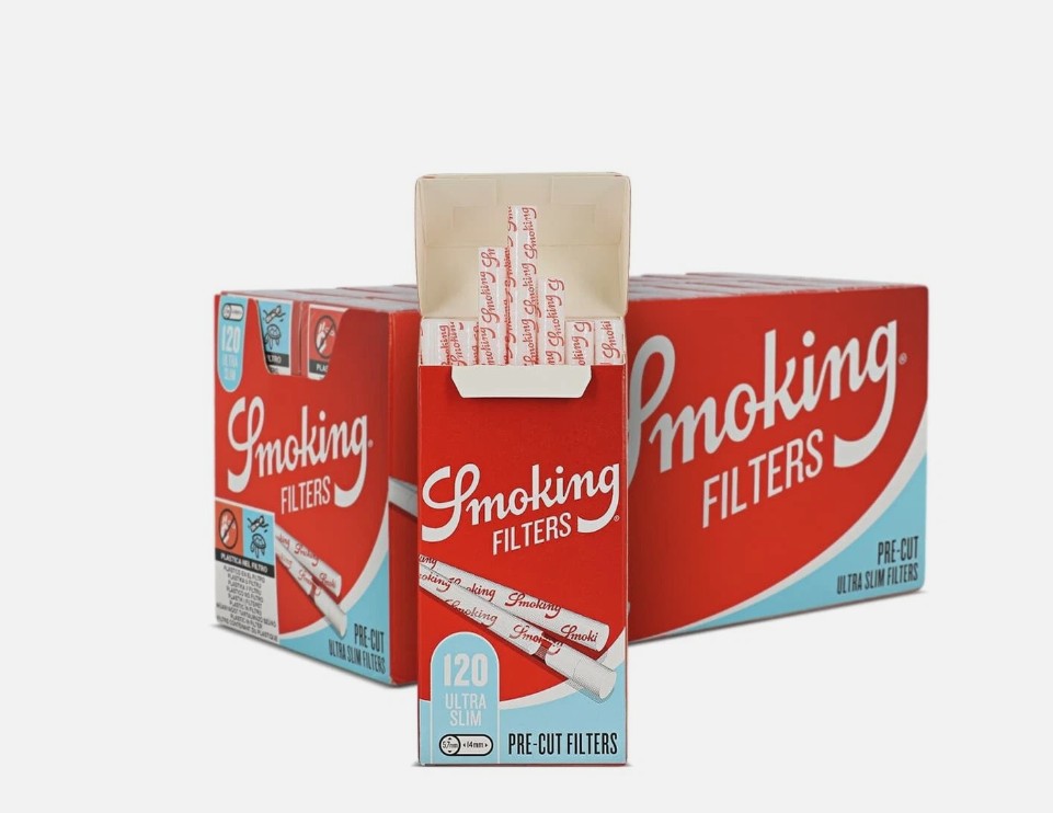 Filtri Smoking Red Pre-Cut Ultra Slim 5.7mm in stick Confezione da 20 scatole da 120 filtri