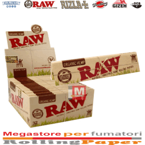 Cartine RAW Organic Hemp King Size Slim – 50 Libretti