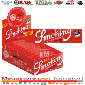 Cartine Smoking Thinnest – King Size Slim con Filtri + Tips, 24 Libretti