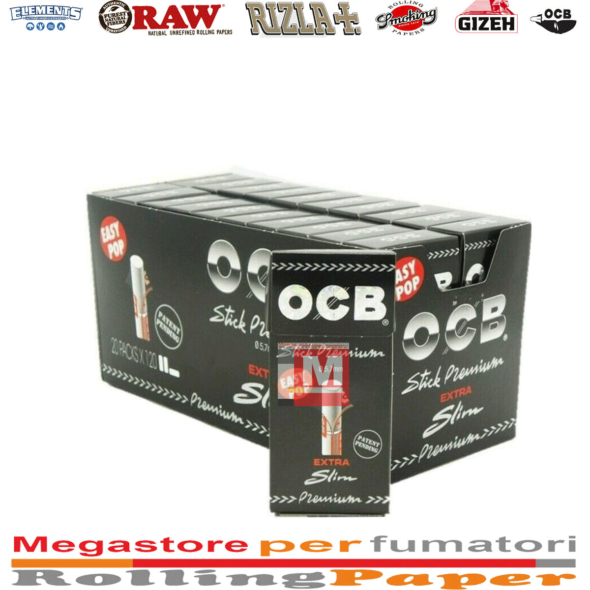 Filtri OCB Ultra Extra Slim di 5,7 mm Filtre - 20 scatole da 120 filtrini