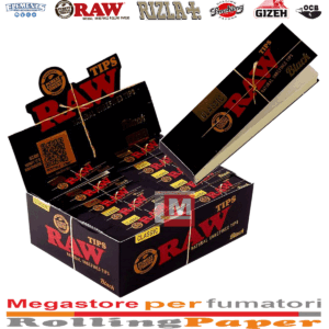 Filtri In Carta Raw Filtri Nero Slim Black Filtri Tips Da 50 Blocchetti