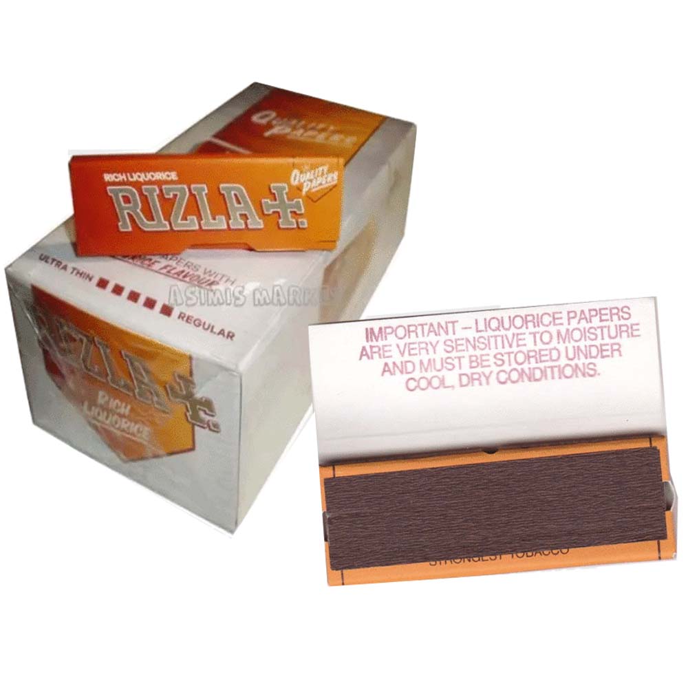 Rizla Cartine Liquorice Corte alla Liquirizia Naturale – 50 Libretti