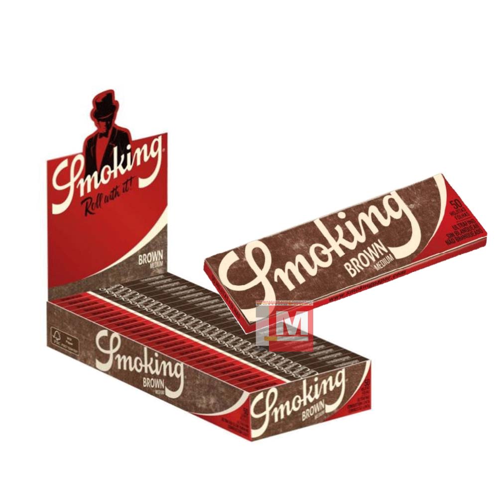 Cartine Smoking Brown 1 1/4 Medium Size – Cartine Marroni Non Sbiancate