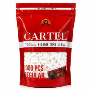 Filtri Cartel Regular 8mm Multipack – 1 Bustine da 1000 Filtrini Originali | Totale 1000 Filtri
