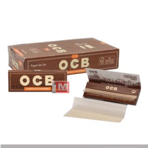 Cartine OCB Virgin Marroni 1 1/4 Medium – Non Sbiancate 50 Fogli x 25 Libretti