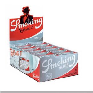 Cartine Smoking Master Rolls Argento – Silver King Size Slim, Box da 24 Rotoli