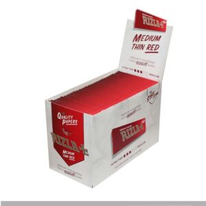 Cartine Rizla Rossa Red – Corte Regolari per Sigarette 100 Libretti