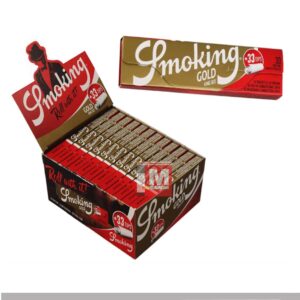 Cartine Smoking Gold Oro King Size Slim con Filtri in Carta – Box da 24 Libretti Combi