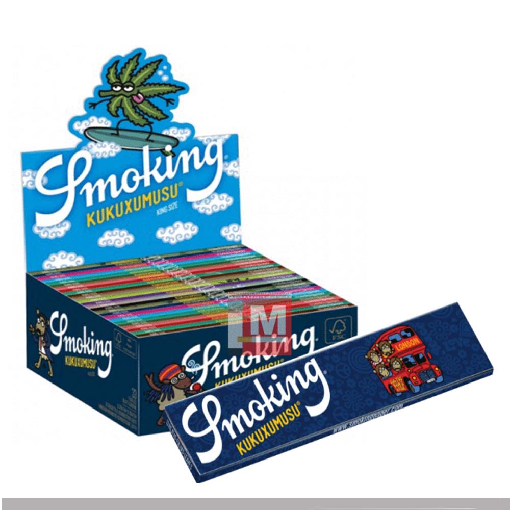 Cartine Smoking Kukuxumusu King Size Slim – Edizione Speciale Lunghe, Box da 50 Libretti