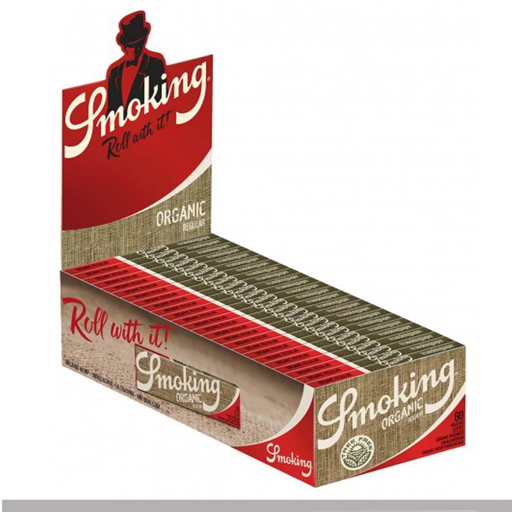 Cartine Smoking Organic Hemp Corte Regular – Canapa Biologica Bio, Box da 50 Libretti