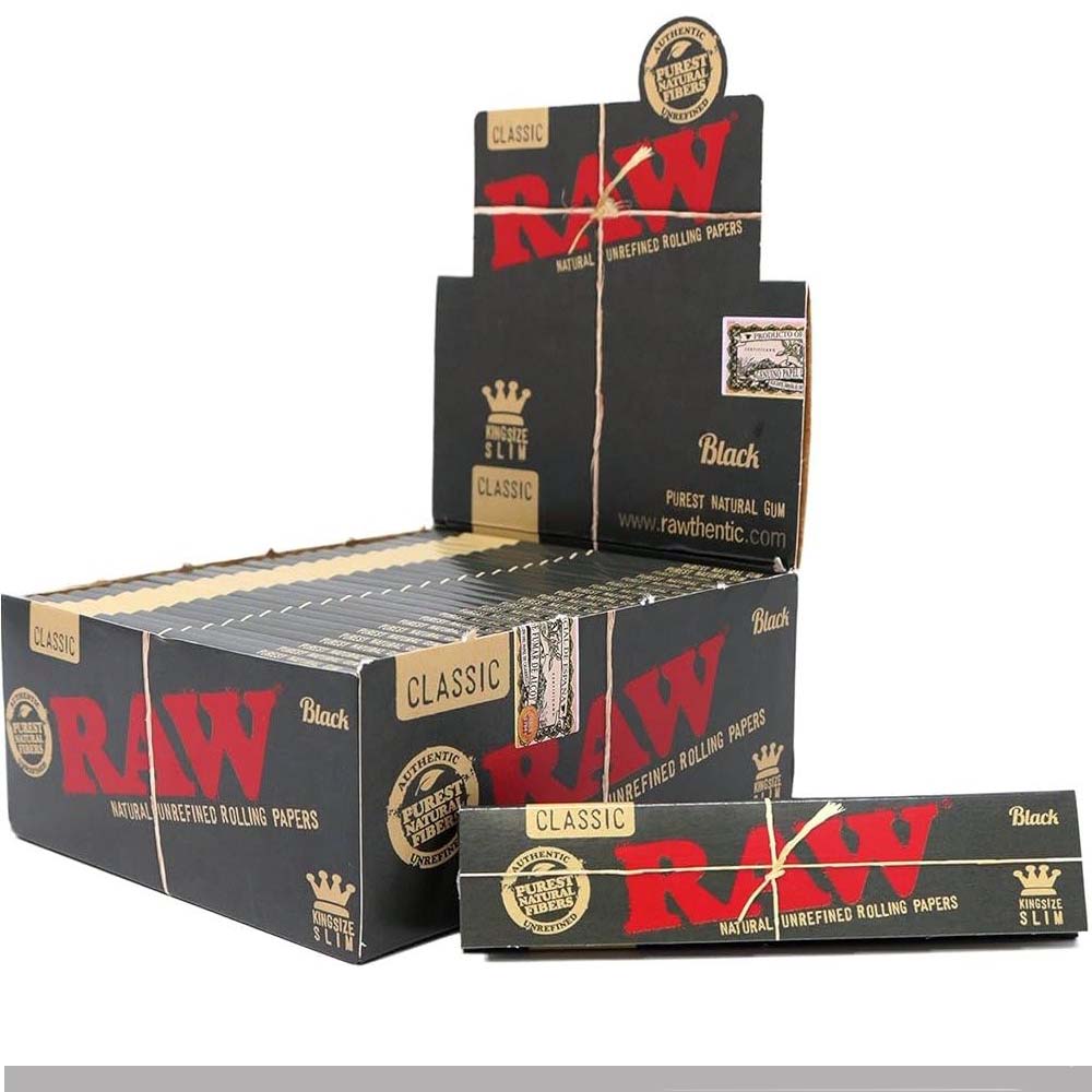 Cartine RAW Classic Black King Size Slim – 50 Libretti