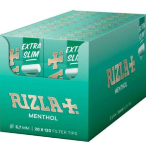 Filtri Rizla Al Mentolo Ultra Slim 5,7mm Pop Tips In Stick Da 20 Scatole 120 Filtro