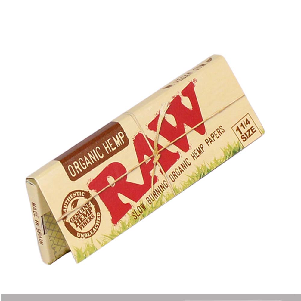 Cartine RAW Organic Hemp 1 1/4 Corte Naturali Canapa Bio 24 Libretti - immagine 2