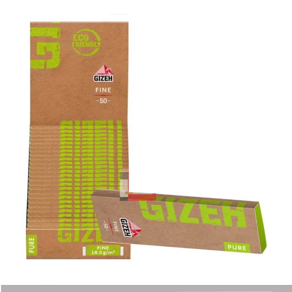 Cartine Gizeh Pure Hemp Bio Corte Canapa Naturale 25 Libretti