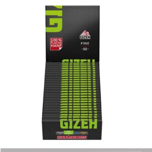 Gizeh Cartine Black Fine Doppie – Ultra Sottili con Chiusura Magnetica - 20 libretti