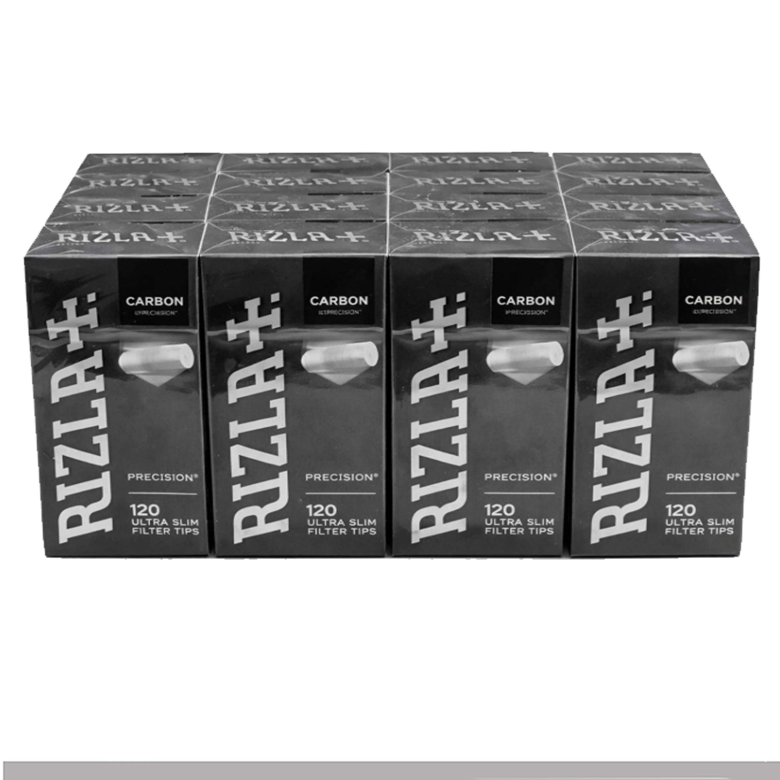 Filtri Rizla Ultra Slim 5.7mm con Carbone Attivo (Charcoal) – 20 Confezioni da 120 Filtrini