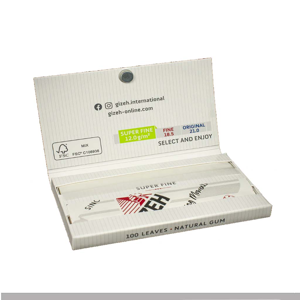 Cartine Gizeh Super Fine Doppie Corte – Magnetiche Rolling Papers 20 Libretti - immagine 2