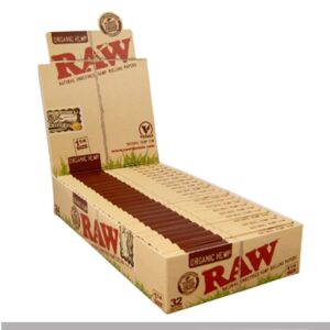 Cartine RAW Organic Hemp 1 1/4 Corte Naturali Canapa Bio 24 Libretti