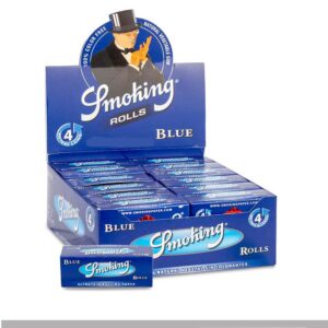 Cartine Smoking Blue Rolls – Blu King Size Slim, Box da 24 Rotoli
