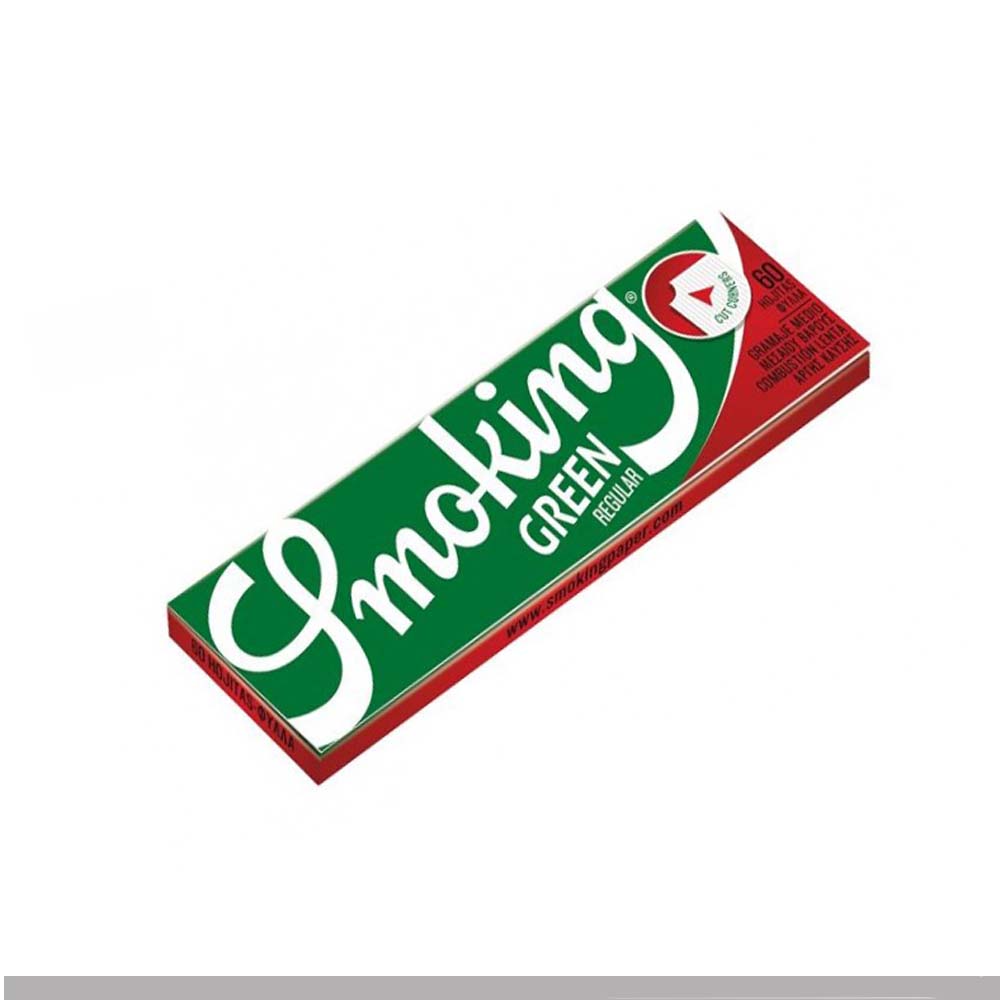 Cartine Smoking Green Corte – Verde Regular con Angoli Tagliati 50 Libretti - immagine 2