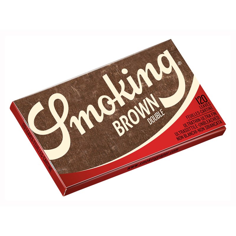 Cartine Smoking Brown Corte Doppie Marroni – Senza Cloro Naturali, Box da 25 Libretti - immagine 2