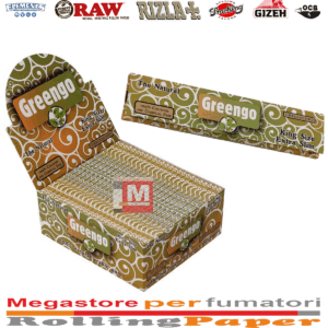 Cartine Greengo King Size Slim Non Sbiancate 50 Libretti