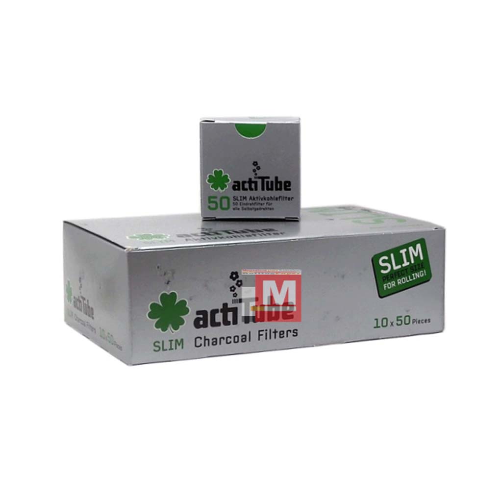 Filtri ActiTube Slim 7mm – Carboni Attivi, 10 Box x 50 Filtri