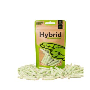 Filtri Hybrid Supreme ai Carboni Attivi 6,4mm Edizione Verde Variopinta – Scatola da 55 Filtri Originali