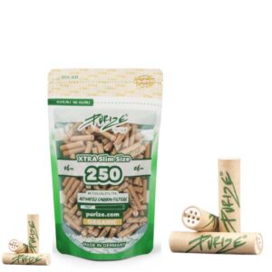 Filtri Purize Organic ai Carboni Attivi Extra Slim 6mm – Busta da 250 Filtrini Originali