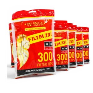 Filtri Palmer Slim 6mm XL Long 22mm – 10 Bustine da 300 Filters Tips Originali