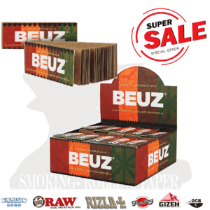 Filtri Beuz Brown King Size 60x25mm – Cartoncino Naturale, 40 Blocchetti