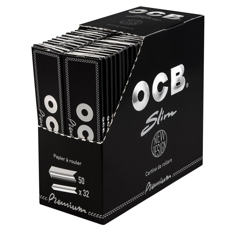 OCB Premium King Size Slim Cartine Lunghe